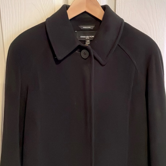 Jones New York Jackets & Blazers - Jones New York Long Wool Black Coat